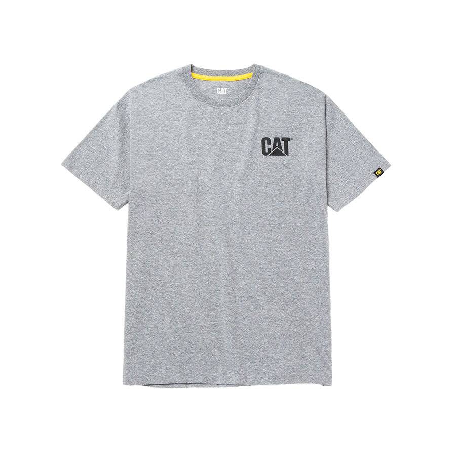 CAT SHORT SLEEVE T-SHIRT GREY TRADEMARK TEE W05324